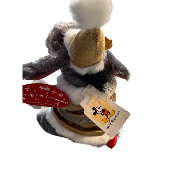 Disney Store Winnie The Pooh Eeyore Plush Musical Christmas Bean Bag 2005 Read - Picture 7 of 15